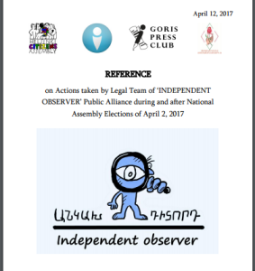 Reference-INDEPENDENT OBSERVER-Actions taken by Legal Team
